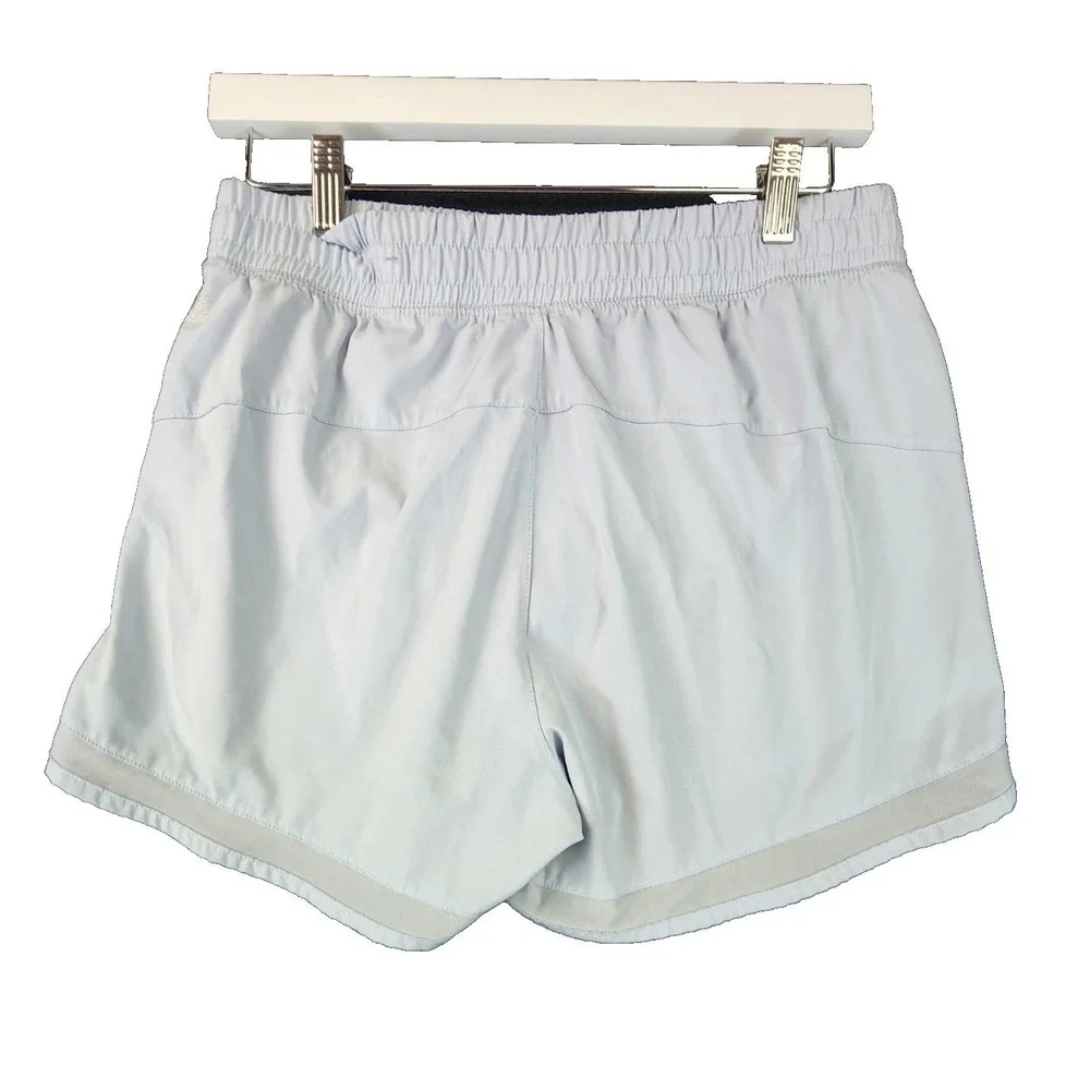 Gaiam Active Running Shorts‎ Light Blue Womens Size M Mesh Trim Athletic Workout